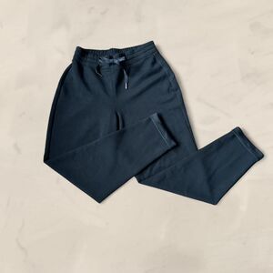 Spanx AirEssentials Tapered Pants Womens Black Drawstrings Spacer Size small